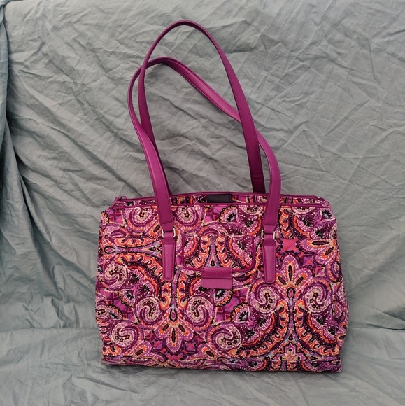 vera bradley iconic commuter tote